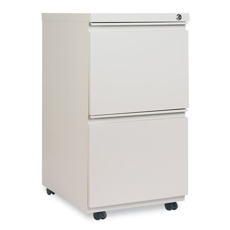 Lockable Filing Cabinet with 2 Drawers - Light Gray Office Storage