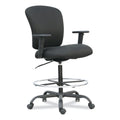 Big and Tall Office Stool with Height Adjustment Supports Up to 450 lb - Black