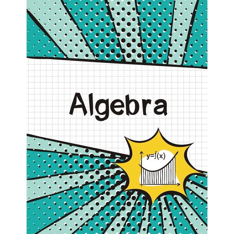 Large Algebra Graph Paper Notebook - 8.5x11 Inch 100 Pages for Math & Drawing