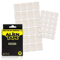 Reusable Double Sided Mounting Tape - Transparent Adhesive Strips for Indoor & Outdoor Use, 48 Pcs