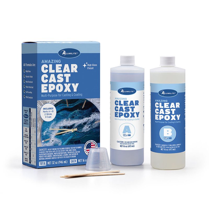 Epoxy Resin for Art & Coating - FDA Compliant Clear Casting 32oz