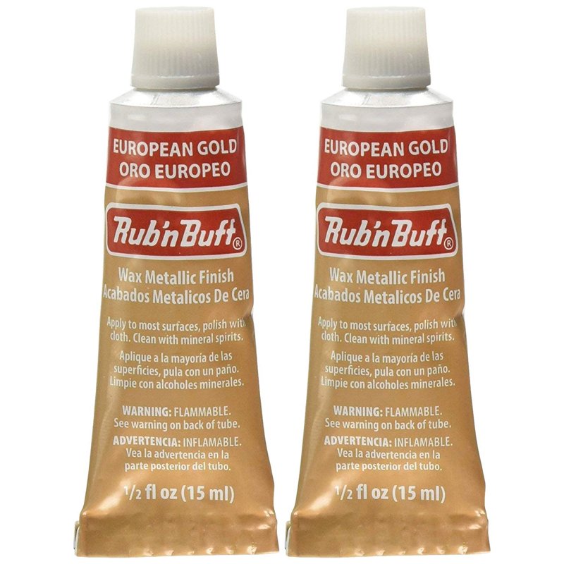Metallic Finish Wax Set - European Gold for Crafts & Home Decor