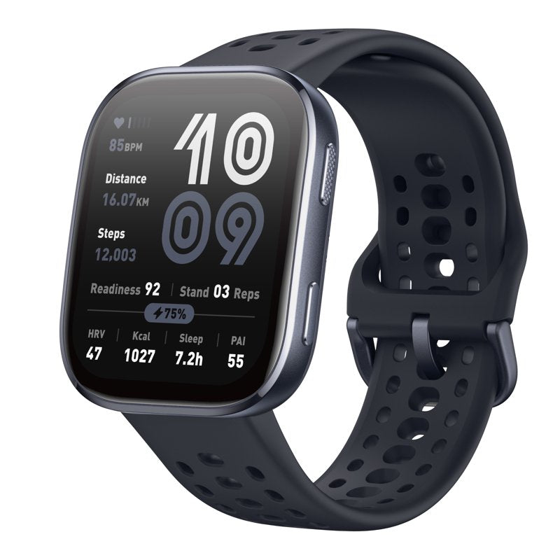 Smart Watch Fitness Tracker with AMOLED Display & 140+ Modes - Waterproof, 14-Day Battery