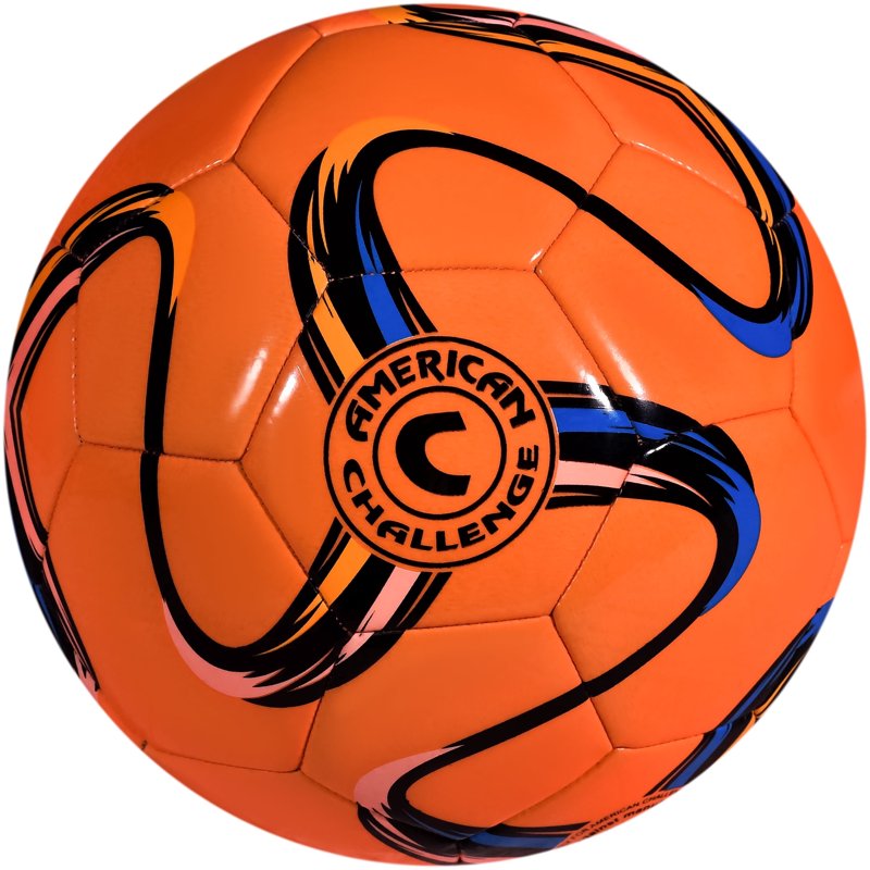 Amer ican Challenge Brasilia Soccer Ball Size 3 - Orange, Training & Recreational