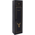 Gun Safe Storage Cabinet for 5 Rifles & Pistols - Heavy-Duty Metal, Black