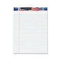 American Pride Wide/Legal Rule Writing Pad - 8.5 x 11.75 White, 50 Sheets, Pack of 12