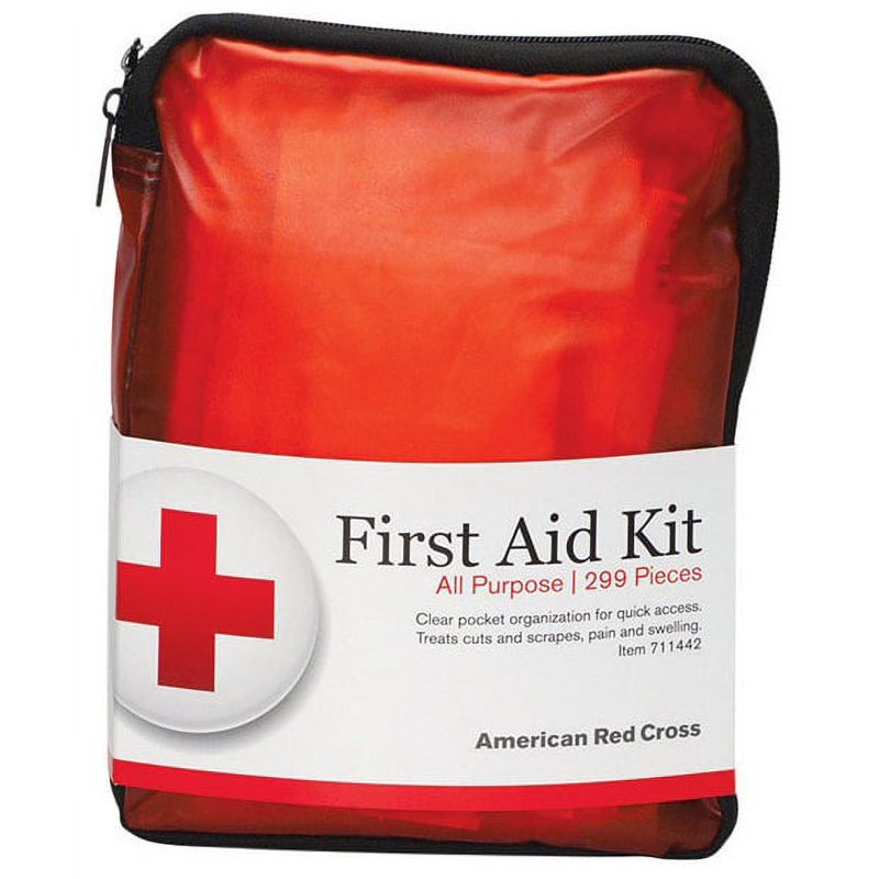 First Aid Kit with 299 Components for 25 People - Red Nylonshield Housing