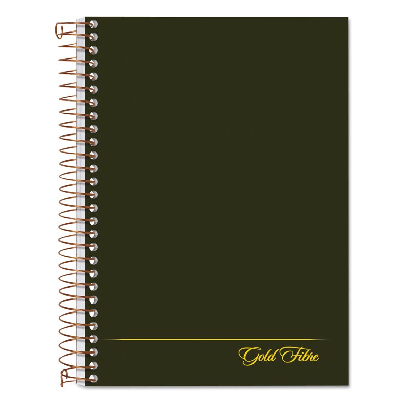 College-Ruled Personal Notebook 5x7 Green Spiral-Bound 100 Sheets