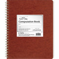 Retro Computation Notebook with Graph Ruling - 76 Sheets, Red Cover