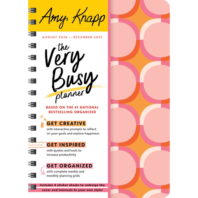 2027 Self-Care Planner with Stickers - Amy Knapp's Very Busy Organizer