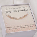 Sterling Silver Beads Necklace for 18th Birthday Gift for Girls - 18 Beads Jewelry