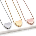 Memorial Necklace for Ashes Heart Pendant Keepsake Jewelry Waterproof Stainless Steel