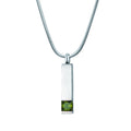 Birthstone Cremation Necklace Memorial Pendant for Ashes - Water-Resistant Jewelry