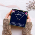 Silver Heart Necklace for Daughter - Gift for Her, Birthday & Christmas