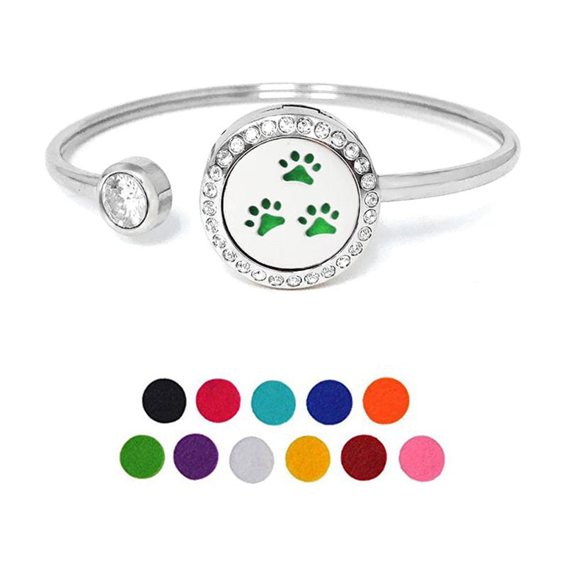 Essential Oil Jewelry Bracelet with Aromatherapy Diffuser and Gift Box - Hypoallergenic Stainless Steel, Multiple Styles