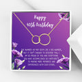 Personalized 40th Birthday Necklace Gift for Her Stainless Steel Jewelry