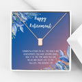 Retirement Necklace for Women - Gift for Teacher, Nurse, Coworker, Friend - Rose Gold Cube & More