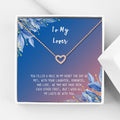 Personalized Lover Necklace Gift - Heart Crystal Pendant in Rose Gold & Blue-Orange