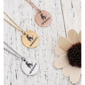 Mamasaurus Dinosaur Necklace for Mom and Grandma - Stainless Steel Gift Jewelry