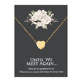 Mini Heart Cremation Jewelry Necklace Keepsake for Ashes Memorial Pendant - Gold, Rose Gold, Silver