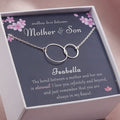 Personalized Mother & Son Necklace Sterling Silver Gift for Mothers Day or Birthday
