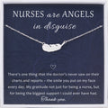 Sterling Silver Nurse Gift Necklace - Angel Feather Pendant with Chain