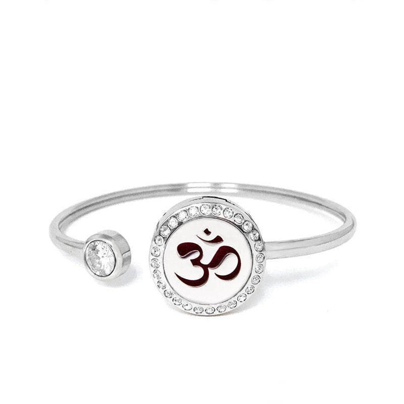 Essential Oil Jewelry Bracelet with Aromatherapy Diffuser - Hypoallergenic Stainless Steel, Gift Box & Reusable Felt Pads