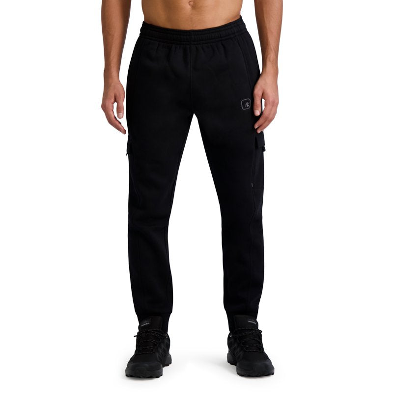 Men's Fleece Cargo Pants with Pockets - Athletic Joggers for Activewear