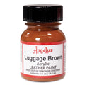 Acrylic Leather Paint Luggage Brown 1 oz for Custom Leather Designs