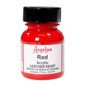 Acrylic Leather Paint - Vibrant Red, Flexible & Waterproof 1 oz.