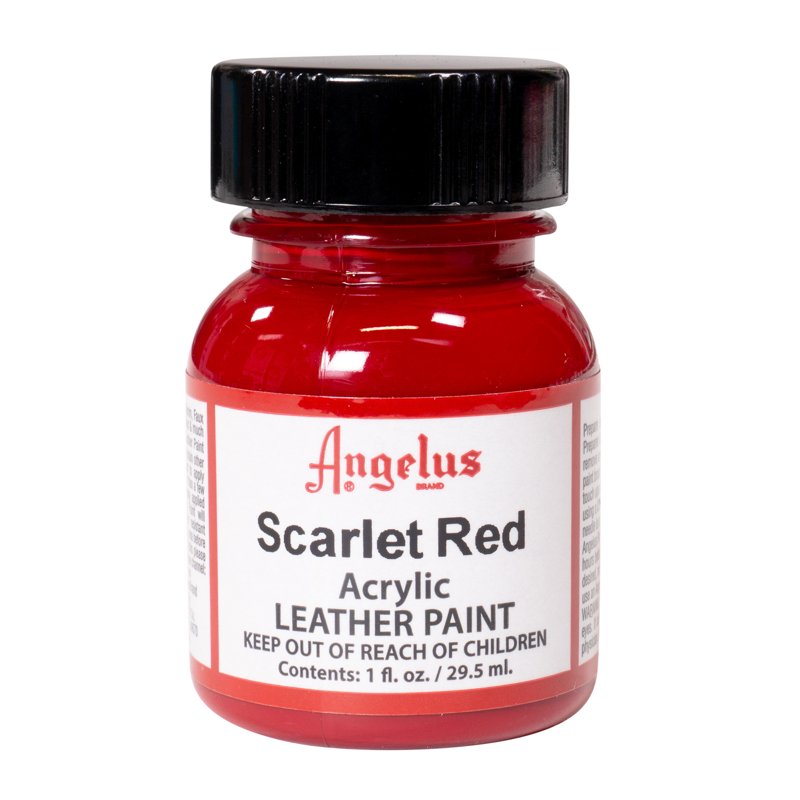 Acrylic Leather Paint - 1 oz. Scarlet for Shoe & Bag Customization