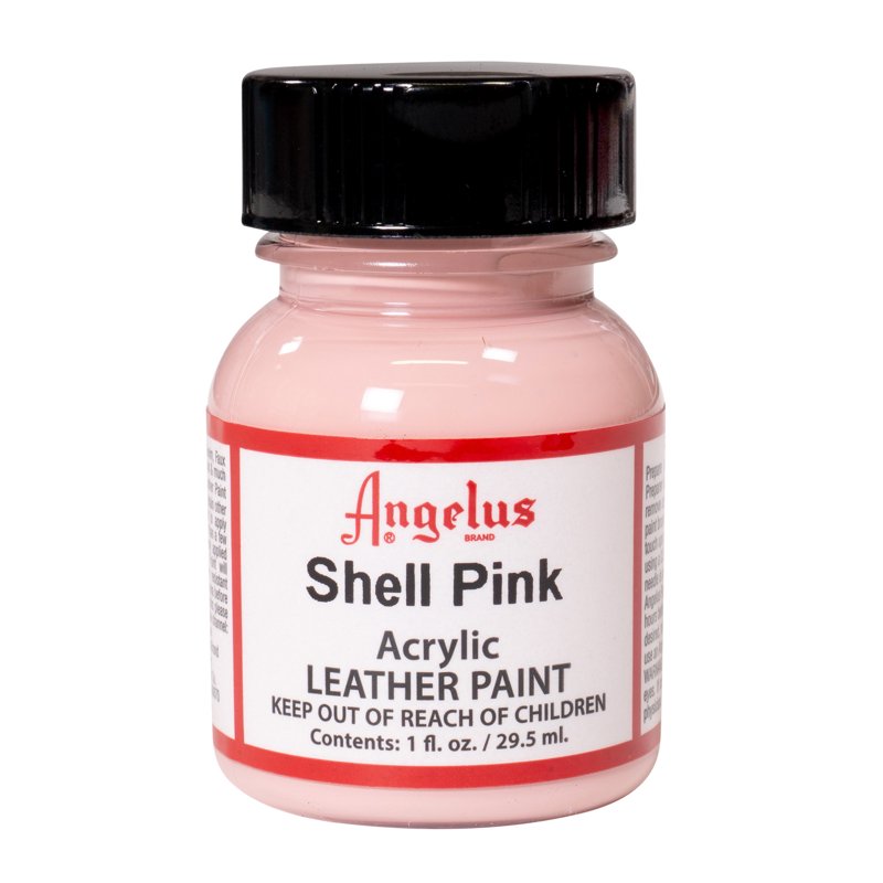 Acrylic Leather Paint 1 oz - Shell Pink for Shoe & Leather Customization