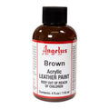 Angelus Acrylic Leather Paint 4oz - Brown for Shoe & Leather Customization
