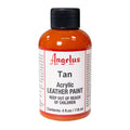 Acrylic Leather Paint 4oz Tan - Flexible, Water-Based for Shoes & Furniture