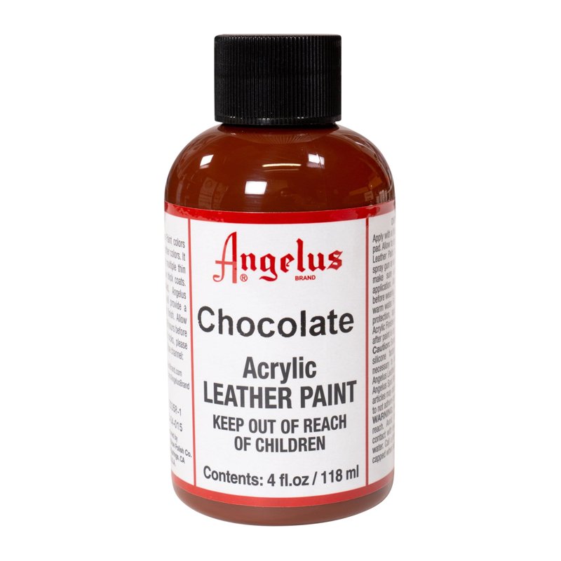 Acrylic Leather Paint - 4 oz. Chocolate for Shoes, Jackets & Furniture