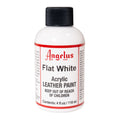 Acrylic Leather Paint 4oz Flat White for Shoes & Furniture - Flexible & Water-Based