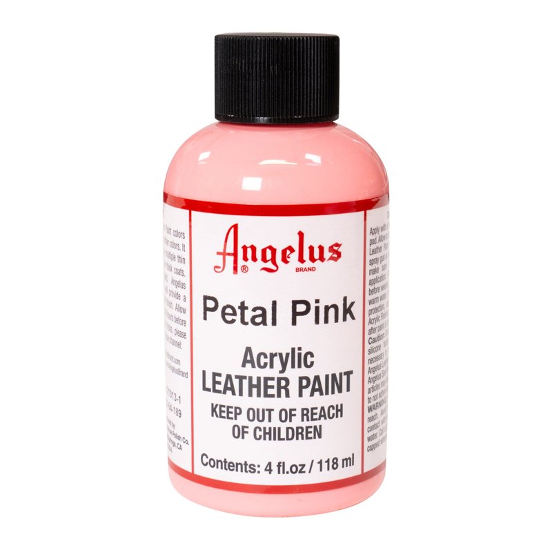 Angelus Acrylic Leather Paint 4oz - Petal Pink for Shoes & Accessories