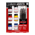 Leather Paint Kit with Brushes & Preparer - Angelus Basic Leather Art Set