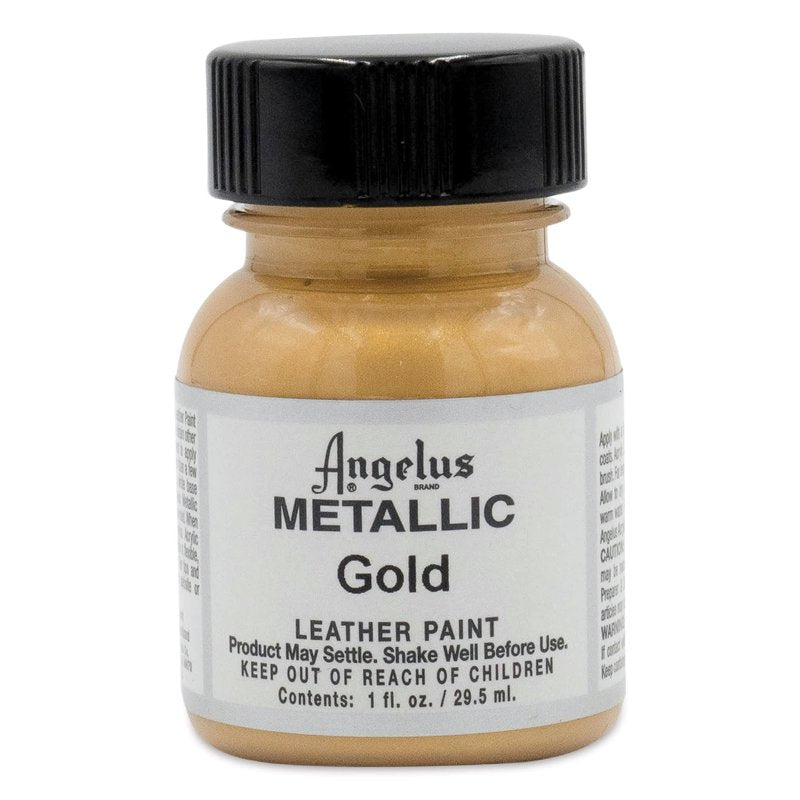 Leather Paint Gold 1 oz - Water-Based Custom Leather Color