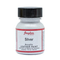 Leather Paint - Silver, Water-Based, Non-Toxic, 1 oz. for Shoes & Accessories