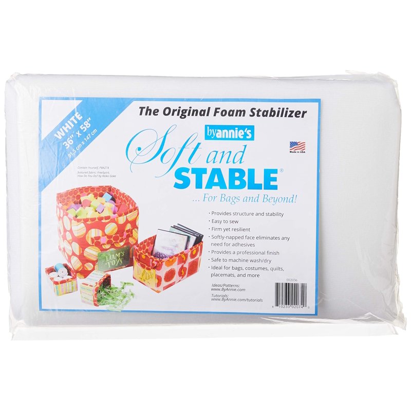 Polyester Foam Stabilizer for Sewing Projects 36x58in White