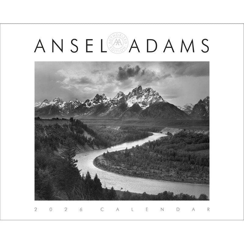 Ansel Adams 2026 Wall Calendar - Black and White Landscape Photography