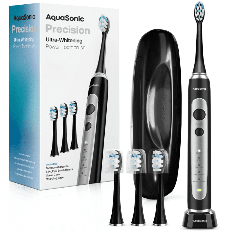Electric Toothbrush with 5 Modes & 4 Brush Heads - Rechargeable & Waterproof