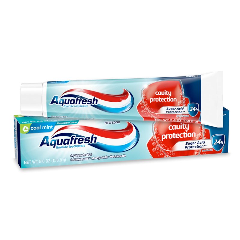 Fluoride Toothpaste for Cavities and Fresh Breath - Cool Mint, 5.6 Oz