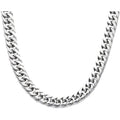 Men's Stainless Steel Double Cuban Link Chain Necklace 24 Inch Polished Jewelry