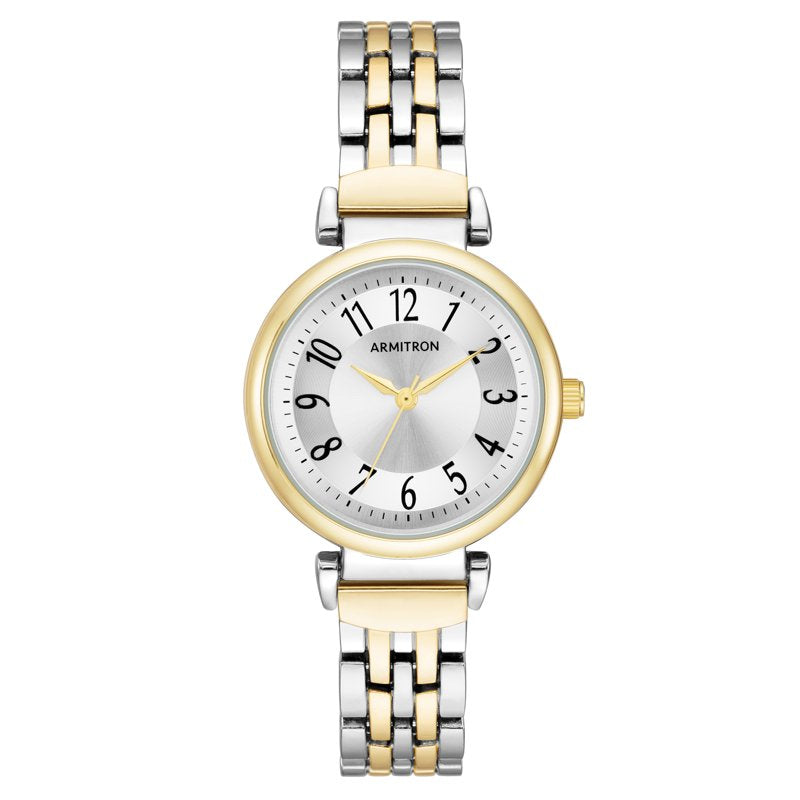 Women's Two-Tone Analog Quartz Wristwatch - Water Resistant & Durable