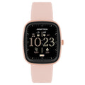 Unisex Smartwatch with Call Function - Eclipse Model, Beige Silicone Band
