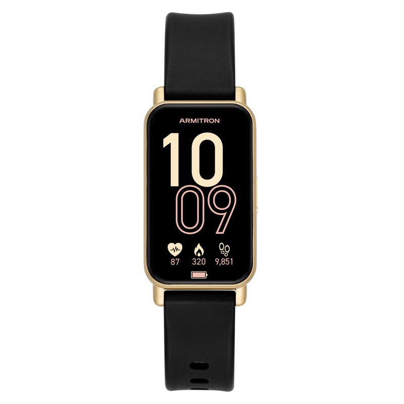 Smart Wristwatch with Touch Screen and Silicone Band — Fitness & Sleep Tracking