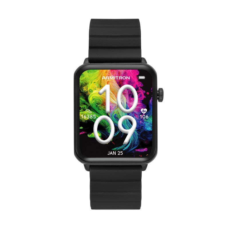 Smart Watch with Voice Assistant & Backlight - 44mm Fitness Tracker with Charging Cable & Band