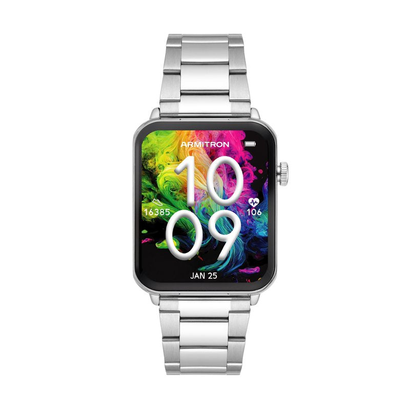 Men's 44mm Smart Watch with AMOLED Display, Water-Resistant, Fitness & Call Features